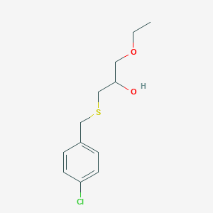 1-[(4-Chlorophenyl)methylsulfanyl]-3-ethoxypropan-2-ol