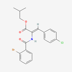 isobutyl 2-[(2-bromobenzoyl)amino]-3-(4-chlorophenyl)acrylate