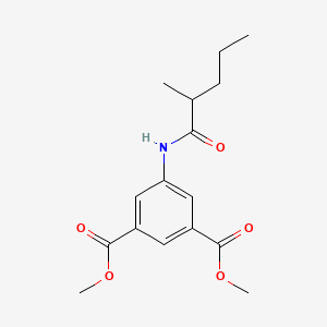 molecular formula C16H21NO5 B5098330 dimethyl 5-[(2-methylpentanoyl)amino]isophthalate 