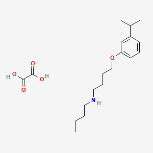 molecular formula C19H31NO5 B5098337 N-butyl-4-(3-isopropylphenoxy)-1-butanamine oxalate 