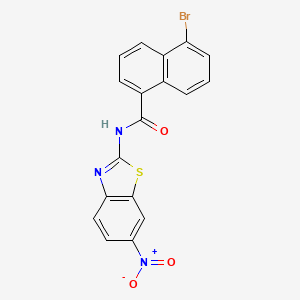 5-bromo-N-(6-nitro-1,3-benzothiazol-2-yl)-1-naphthamide