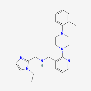 N-[(1-ethylimidazol-2-yl)methyl]-1-[2-[4-(2-methylphenyl)piperazin-1-yl]pyridin-3-yl]methanamine