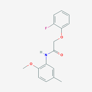 2-(2-fluorophenoxy)-N-(2-methoxy-5-methylphenyl)acetamide