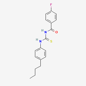 N-{[(4-butylphenyl)amino]carbonothioyl}-4-fluorobenzamide