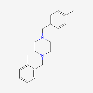 1-[(2-Methylphenyl)methyl]-4-[(4-methylphenyl)methyl]piperazine