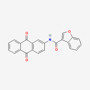 N-(9,10-dioxo-9,10-dihydro-2-anthracenyl)-1-benzofuran-3-carboxamide