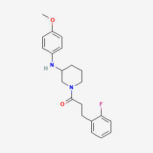 1-[3-(2-fluorophenyl)propanoyl]-N-(4-methoxyphenyl)-3-piperidinamine