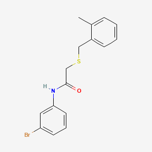 N-(3-bromophenyl)-2-[(2-methylbenzyl)thio]acetamide