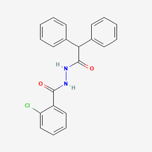 molecular formula C21H17ClN2O2 B5098510 2-chloro-N'-(diphenylacetyl)benzohydrazide 