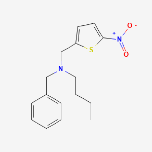 N-benzyl-N-[(5-nitrothiophen-2-yl)methyl]butan-1-amine