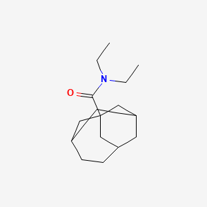 molecular formula C16H27NO B5098532 N,N-diethyltricyclo[4.3.1.1~3,8~]undecane-1-carboxamide 