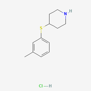 4-[(3-methylphenyl)thio]piperidine hydrochloride