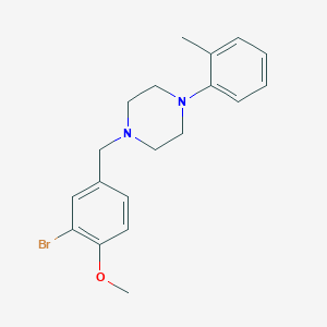 1-(3-bromo-4-methoxybenzyl)-4-(2-methylphenyl)piperazine