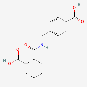 4-({[(2-carboxycyclohexyl)carbonyl]amino}methyl)benzoic acid