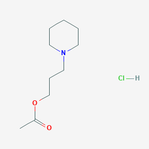 3-Piperidin-1-ylpropyl acetate;hydrochloride