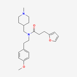 3-(2-furyl)-N-[2-(4-methoxyphenyl)ethyl]-N-[(1-methyl-4-piperidinyl)methyl]propanamide