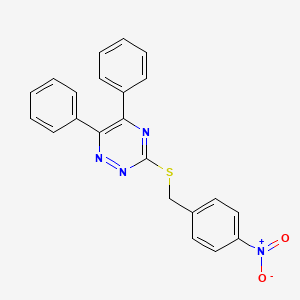 3-[(4-nitrobenzyl)thio]-5,6-diphenyl-1,2,4-triazine