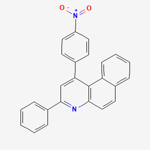 molecular formula C25H16N2O2 B5098638 1-(4-nitrophenyl)-3-phenylbenzo[f]quinoline 