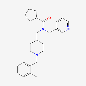 molecular formula C26H35N3O B5098663 N-{[1-(2-methylbenzyl)-4-piperidinyl]methyl}-N-(3-pyridinylmethyl)cyclopentanecarboxamide 