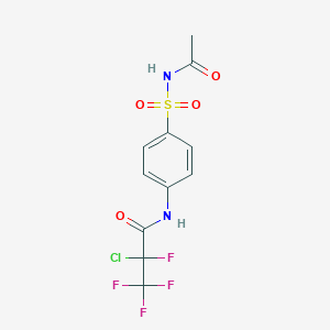 N-{4-[(acetylamino)sulfonyl]phenyl}-2-chloro-2,3,3,3-tetrafluoropropanamide