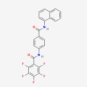 2,3,4,5,6-pentafluoro-N-{4-[(1-naphthylamino)carbonyl]phenyl}benzamide