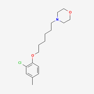 molecular formula C17H26ClNO2 B5098724 4-[6-(2-chloro-4-methylphenoxy)hexyl]morpholine 