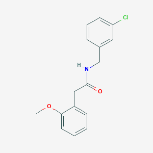 N-(3-chlorobenzyl)-2-(2-methoxyphenyl)acetamide