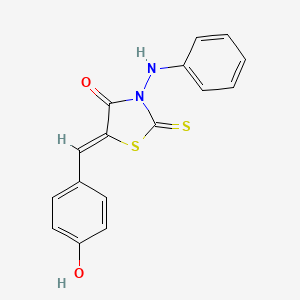 3-anilino-5-(4-hydroxybenzylidene)-2-thioxo-1,3-thiazolidin-4-one