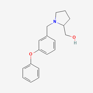 molecular formula C18H21NO2 B5098781 [1-(3-phenoxybenzyl)-2-pyrrolidinyl]methanol 