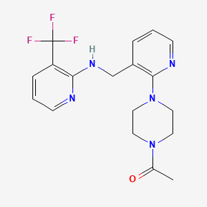 N-{[2-(4-acetyl-1-piperazinyl)-3-pyridinyl]methyl}-3-(trifluoromethyl)-2-pyridinamine