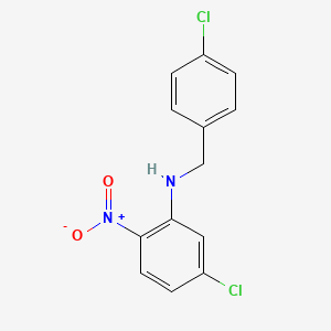 5-chloro-N-[(4-chlorophenyl)methyl]-2-nitroaniline