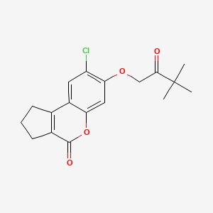 8-chloro-7-(3,3-dimethyl-2-oxobutoxy)-2,3-dihydrocyclopenta[c]chromen-4(1H)-one