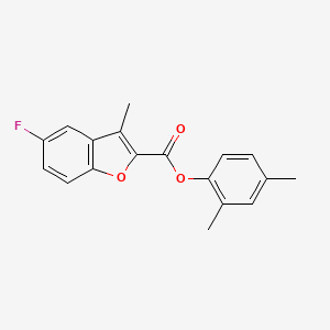 molecular formula C18H15FO3 B5098827 2,4-dimethylphenyl 5-fluoro-3-methyl-1-benzofuran-2-carboxylate 