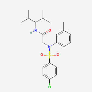 N~2~-[(4-chlorophenyl)sulfonyl]-N~1~-(1-isopropyl-2-methylpropyl)-N~2~-(3-methylphenyl)glycinamide