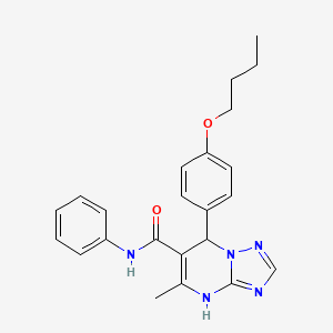 7-(4-butoxyphenyl)-5-methyl-N-phenyl-4,7-dihydro[1,2,4]triazolo[1,5-a]pyrimidine-6-carboxamide