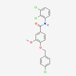 4-[(4-chlorobenzyl)oxy]-N-(2,3-dichlorophenyl)-3-methoxybenzamide