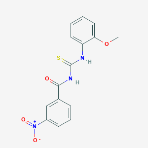 N-{[(2-methoxyphenyl)amino]carbonothioyl}-3-nitrobenzamide