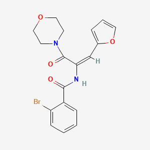 2-bromo-N-[2-(2-furyl)-1-(4-morpholinylcarbonyl)vinyl]benzamide