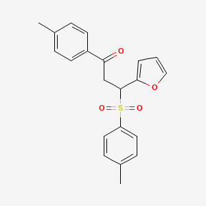 3-(Furan-2-yl)-1-(4-methylphenyl)-3-[(4-methylphenyl)sulfonyl]propan-1-one