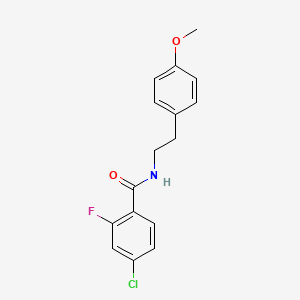 4-chloro-2-fluoro-N-[2-(4-methoxyphenyl)ethyl]benzamide