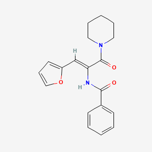 N-[2-(2-furyl)-1-(1-piperidinylcarbonyl)vinyl]benzamide