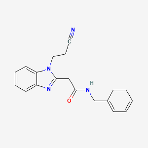 N-benzyl-2-[1-(2-cyanoethyl)-1H-benzimidazol-2-yl]acetamide