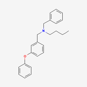 molecular formula C24H27NO B5099026 N-benzyl-N-(3-phenoxybenzyl)-1-butanamine 