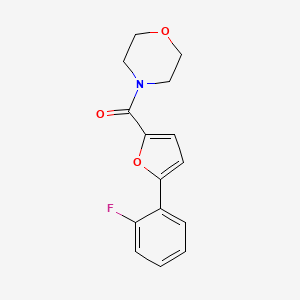 [5-(2-fluorophenyl)-2-furyl](morpholino)methanone