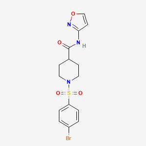 1-[(4-bromophenyl)sulfonyl]-N-3-isoxazolyl-4-piperidinecarboxamide