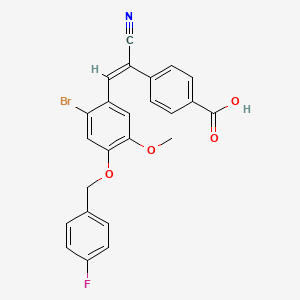 4-(2-{2-bromo-4-[(4-fluorobenzyl)oxy]-5-methoxyphenyl}-1-cyanovinyl)benzoic acid