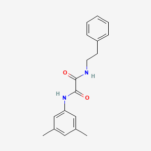 N-(3,5-dimethylphenyl)-N'-(2-phenylethyl)ethanediamide