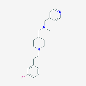 ({1-[2-(3-fluorophenyl)ethyl]-4-piperidinyl}methyl)methyl(4-pyridinylmethyl)amine