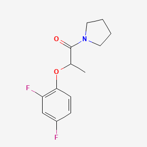 1-[2-(2,4-difluorophenoxy)propanoyl]pyrrolidine