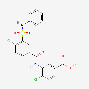 methyl 3-{[3-(anilinosulfonyl)-4-chlorobenzoyl]amino}-4-chlorobenzoate